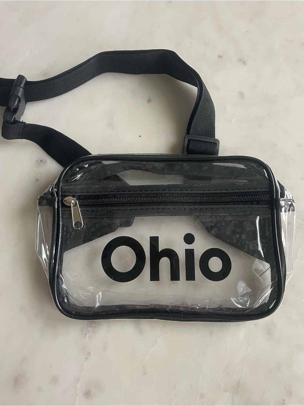 Ohio Clear Black Crossbody Bag